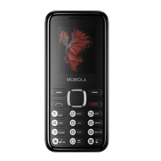 Mobiola MB3010, praktický tlačidlový mobilný telefón, 2 SIM, čierny