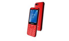 Mobiola MB3200i, kovový tlačidlový mobilný telefón, 2 SIM, MMS, 2,8" displej, červený