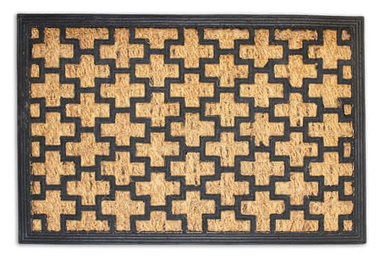 Home Elements  Rohožka z kokosových vlákien 40 x 60 cm, krížový vzor