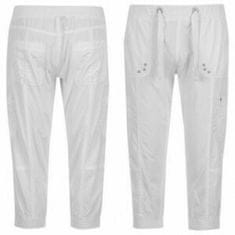 eoshop - Ribbed Waist Crop Pants Ladies - White - 10-S