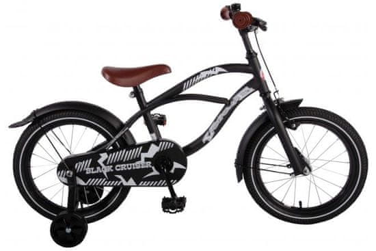 Volare Detský bicykel Black Cruiser – chlapčenský – 16 palcový – čierny