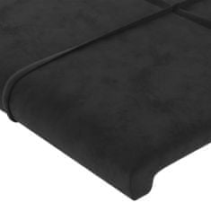 shumee Čelá postele 2 ks čierny 100x5x78/88 cm zamat