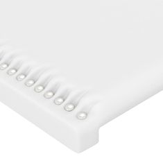 Vidaxl Čelo postele biele 83x16x78/88 cm umelá koža