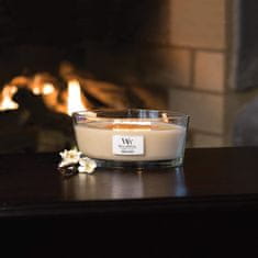 Woodwick WoodWick vonná svíčka s dřevěným knotem Elipsa Vanilla Bean 453,6 g