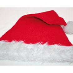 OOTB Vianočná Mikulášska čiapka so širokým kožušinovým okrajom 46x30cm