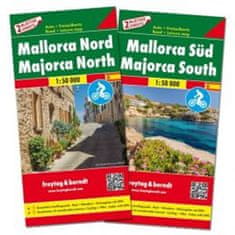 Mallorca Nord &amp; Süd/Mallorca sever a jih 1:50T/set 2 mapy