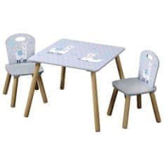 Kesper Detský stôl s 2 stoličkami, drevovláknitá doska