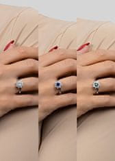 Brilio Silver Krásny strieborný prsteň so zirkónmi RI053WG (Obvod 50 mm)