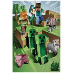 Halantex Fleecová deka Minecraft - Farma