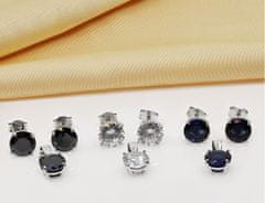 Brilio Silver Originálny strieborný set šperkov so zirkónmi SET232W (náušnice, prívesok)