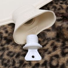 PRIMARK Ohrievacia fľaša s leopardím vzorom, veľká termofor, prírodný kaučuk 2l