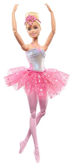 Mattel Barbie Svietiaca magická baletka s ružovou sukňou HLC25