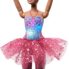 Barbie Svietiaca magická baletka s ružovou sukňou HLC25