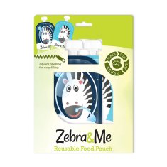 Zebra&Me Zebra&Me plniteľné kapsičky pre deti na opakované použitie - kozmonaut + zebra 2ks, 150 ml