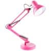 Stolová lampa E27 TOBI ružová + stolový držiak