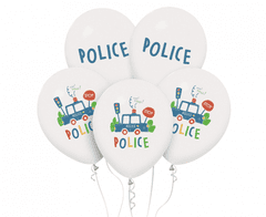 GoDan Latexové balóny Police - 5 ks