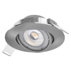 EMOS EMOS LED bodové svietidlo Exclusive strieborné, 5W teplá biela 1540125510