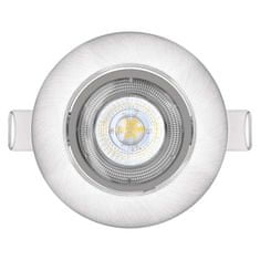 EMOS EMOS LED bodové svietidlo Exclusive strieborné, 5W teplá biela 1540125510