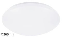 Rabalux LED stropné svietidlo Lucas 1x12W | 780lm | 4000K | IP20 | 26cm - kruhové biele