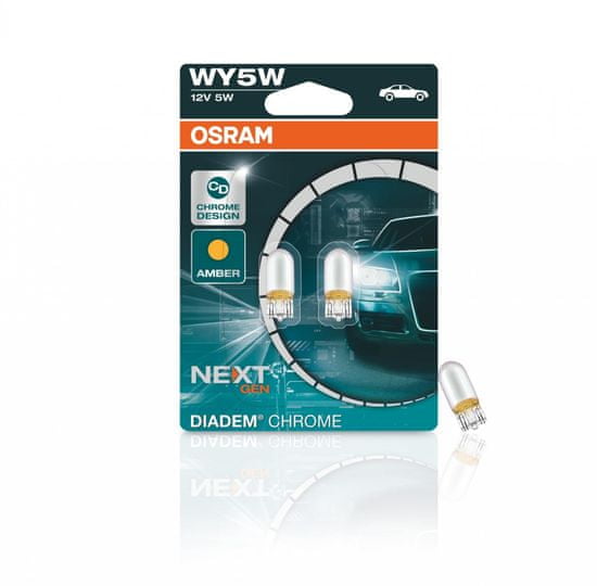 Osram OSRAM WY5W 12V 5W W2, 1x9, 5d Diadem Chrome NextGen 2ks blister 2827DC-02B