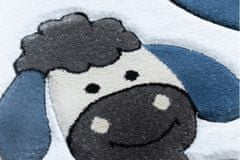 Dywany Łuszczów Detský kusový koberec Petit Farm animals blue 120x170