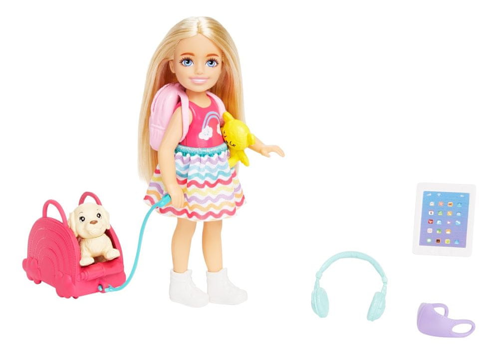 Mattel Barbie Bábika Chelsea na cestách HJY17