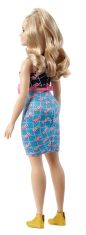 Mattel Barbie Modelka 202 - Čierno-modré šaty s ľadvinkou FBR37