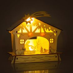 Retlux Vianočné osvetlenie RXL 345 betlém dř.4LED WW