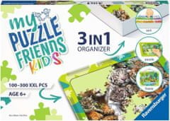 Ravensburger Sada na skladanie puzzle My Puzzle Friends Kids 3v1 zelená