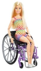 Mattel Barbie Modelka na invalidnom vozíku v kockovanom overale - 193 HJT13