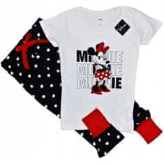 E plus M Dámske pyžamo Minnie Mouse s dlhými nohavicami XL čierna / biela