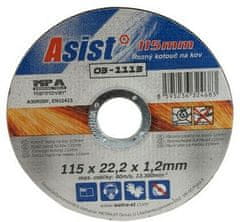 ASIST Kotúč rezný na kov 115x22,23x1,2mm