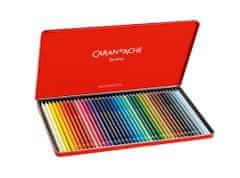 Caran´d Ache Sada farebných pasteliek "Pablo", 40 rôznych farieb, vodeodolné, kovová krabička, 666.340