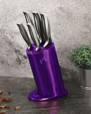 Berlingerhaus Súprava nožov v stojane 6 ks Royal Purple Metallic Line Kikoza Collection