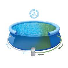 nabbi Bazén s konštrukciou a príslušenstvom Aquabel 360 cm - modrá