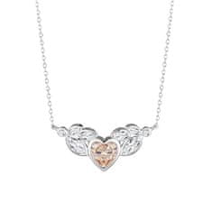 Preciosa Romantický strieborný náhrdelník s kubickou zirkóniou Preciosa All I Love 5273 61