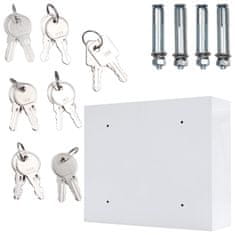 Rottner Key Safe Key System 6 Outdoor systém úschovy kľúčov biely | Elektronický zámok | 56.5 x 47.4 x 18 cm