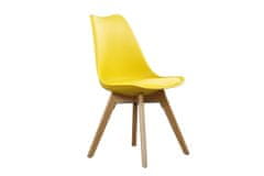 VerDesign CROSS II jedálenská stolička, žltá
