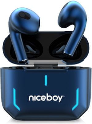  Bluetooth slúchadlá niceboy hive spacepods handsfree mikrofón skvelý zvuk dlhá výdrž na nabitie odolná vode ľahká konštrukcia 