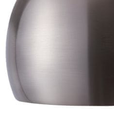 Teamson Versanora Arquer oblúková stojaca lampa s bielym mramorovým podstavcom s niklovou povrchovou úpravou