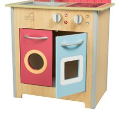 Teamson Teamson Kids - Kuchyňa na hranie Little Chef Porto Classic - drevo/červená
