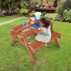 Teamson Teamson Kids - Vonkajší stôl a stoličky Oasis Sety hračiek - Teplá čerešňa