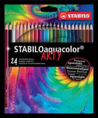 Akvarelové pastelky STABILO, sada 24 ks v kartónovom puzdre "ARTY"