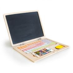 EcoToys Drevený laptop s magnetickou doskou Eco Toys