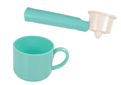 Lean-toys Interaktívny multifunkčný kávovar v pastelových farbách ako skutočný