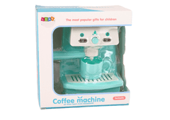 Lean-toys Interaktívny multifunkčný kávovar v pastelových farbách ako skutočný