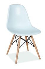 VerDesign Moderná stolička MODENA II, buk/biela