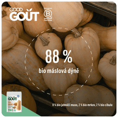 Good Gout BIO Maslová tekvica s jahňacím mäsom 3x 190 g