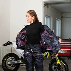 W-TEC Dámska moto bunda Progair Lady Farba čierno-ružová, Veľkosť XS