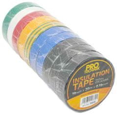 XLtools Izolačná páska PVC 19 mm x 20 m, 10 farieb, cena za 10 ks, XL-TOOLS